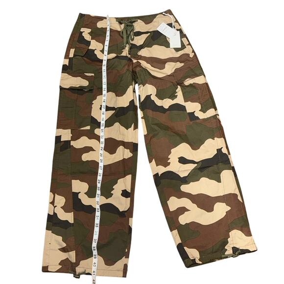 Good American Women’s Camo Parachute Pants Size Small NWT Adjustable Cargo - Picture 9 of 16